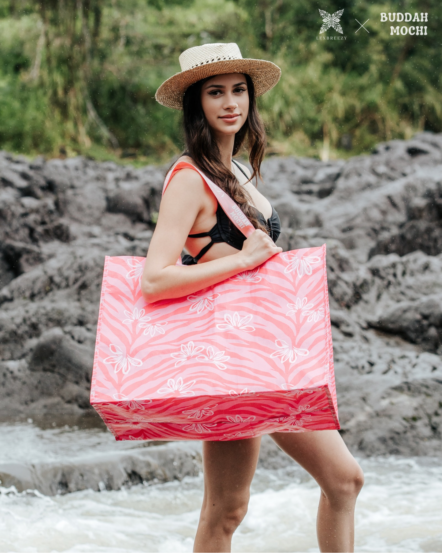 MAKAI BUCHA x Lexbreezy | Naupaka Zebra - Hot Pink