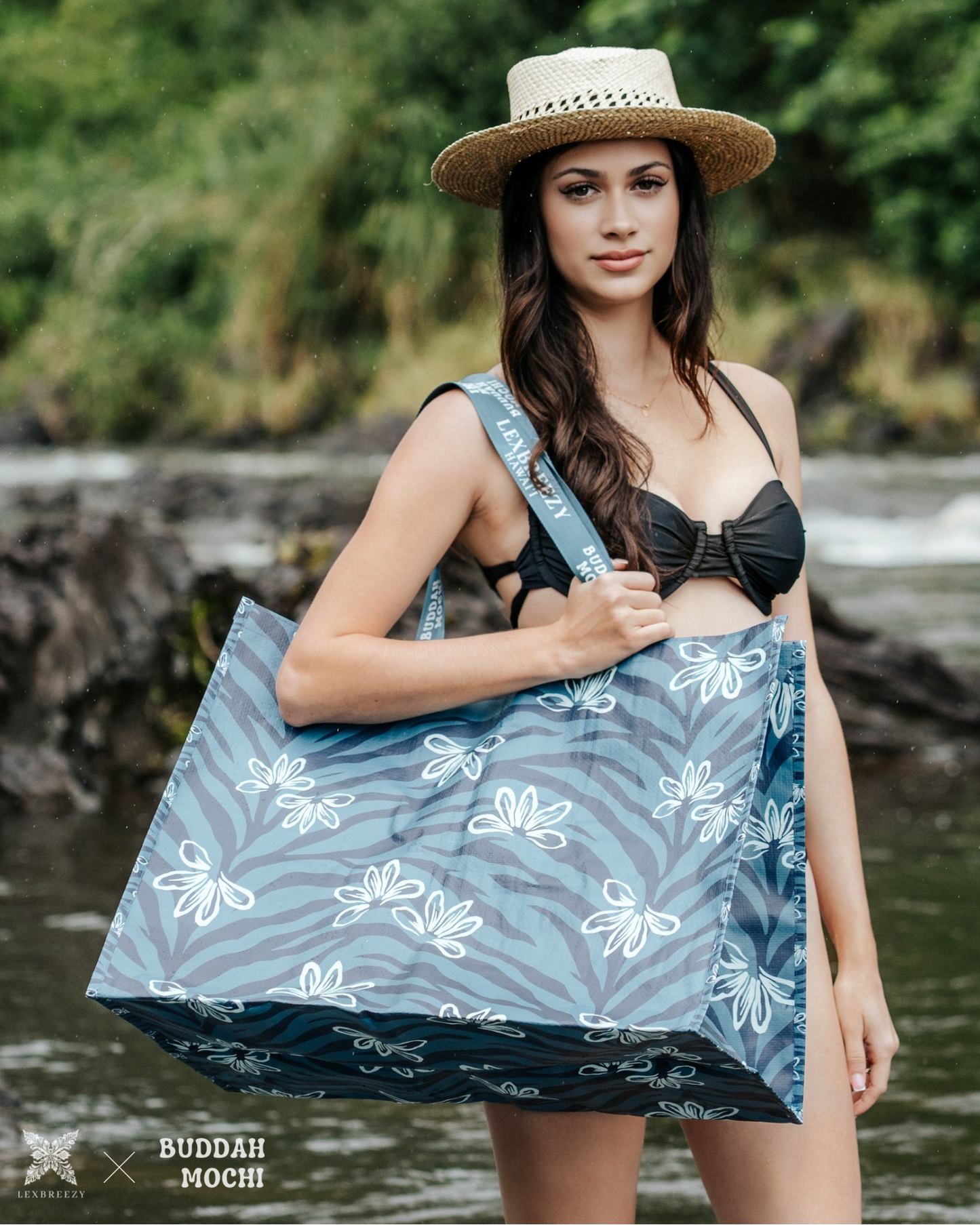 MAKAI BUCHA x Lexbreezy | Naupaka Zebra - Deep Blue