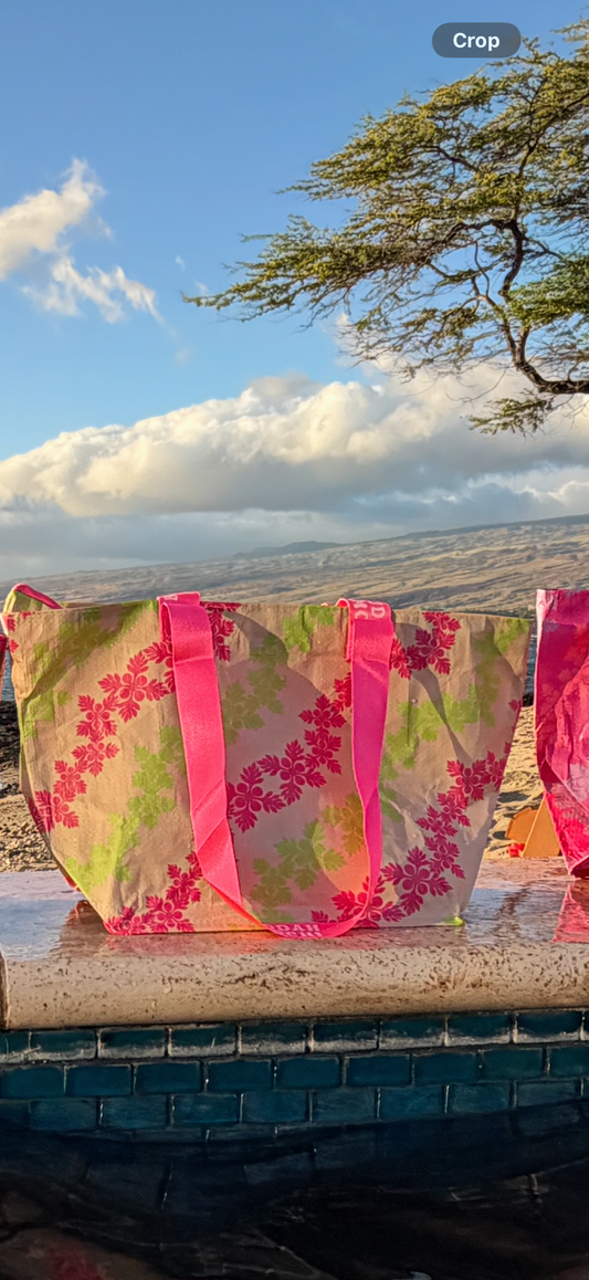 ZIPPED TOKYO x SMALL+ SIMPLE • kiwi (cream+ pink strap)